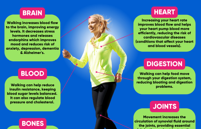 Health benefits of walking
