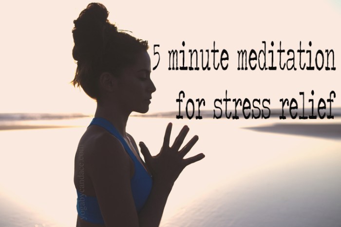 Guided meditation for stress relief